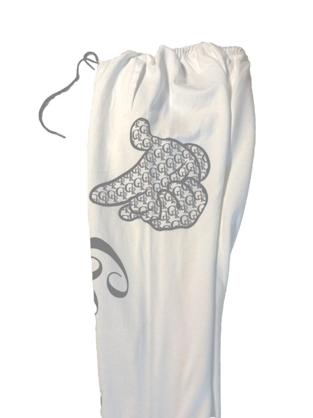 Crooks & Castles White Medium Sweat Pants NEW - Picture 6 of 8